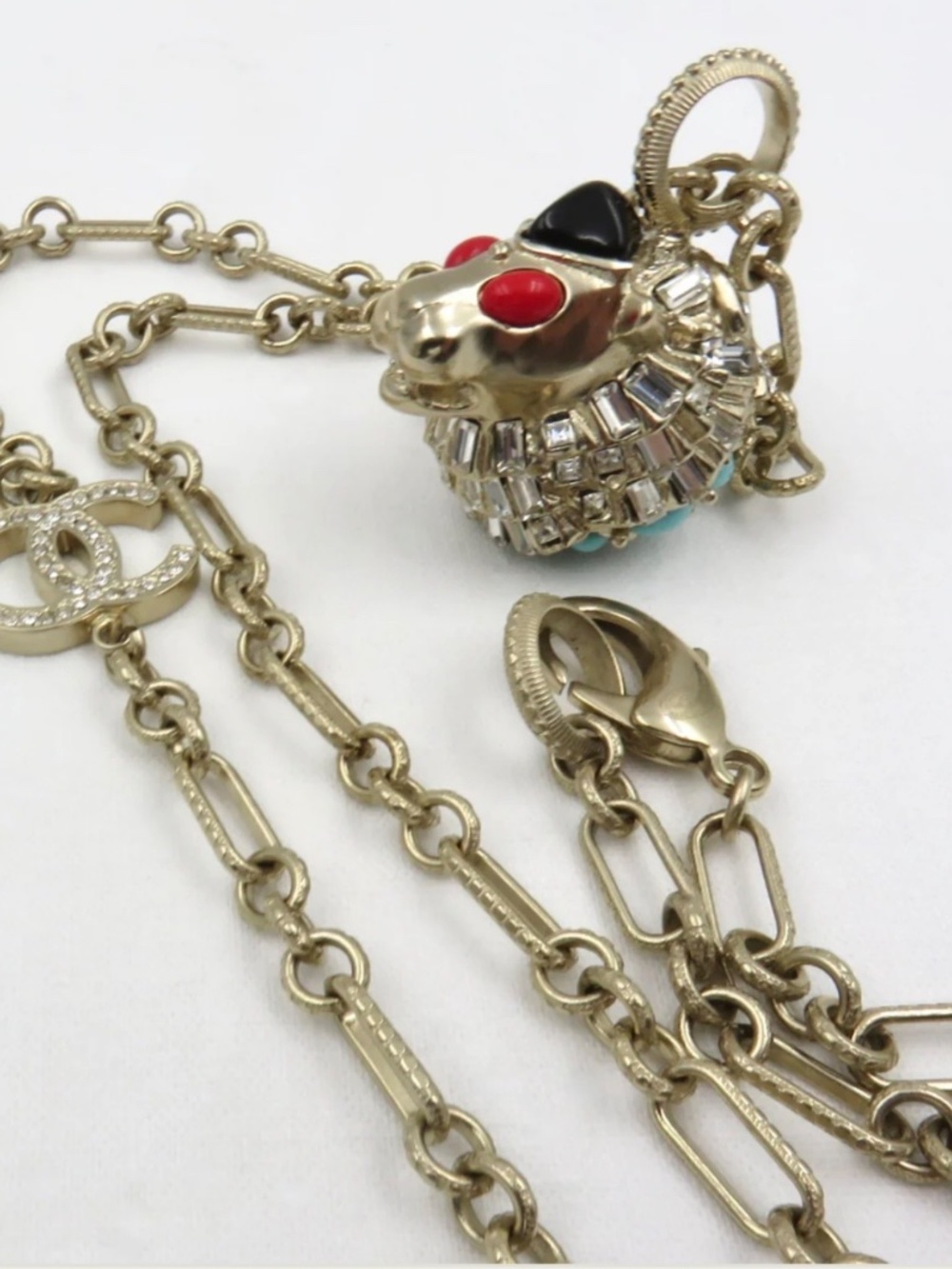 CHANEL GRIFFON LION HEAD NECKLACE *Very rare! - Picture 8 of 10